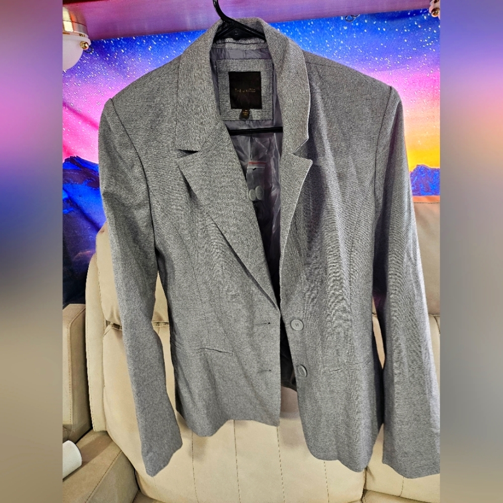 Gray blazer New with extra buttons. The Limited business cover up blouse size 12